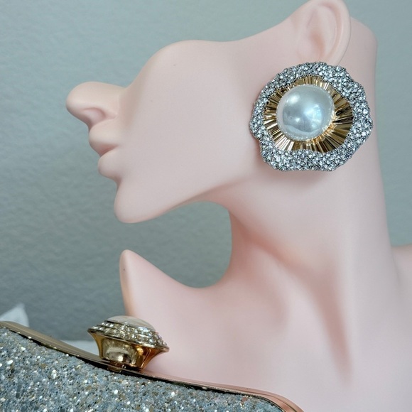 ⚜️Luxury Design Earrings With Pearl and Zirconia 💎 - Picture 6 of 7